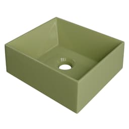 Cuba Pia de Apoio Para Banheiro Retangular 30cm Joy C08 Verde - Mpozenato