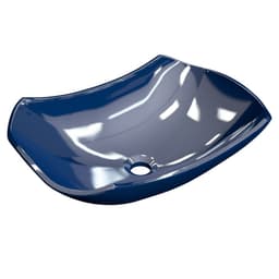 Cuba Pia de Apoio para Banheiro Abaulada Luxo 42 C08 Azul Escuro - Mpozenato