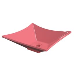 Cuba Pia de Apoio para Banheiro Quadrada Luxo 34 C08 Rosa - Mpozenato