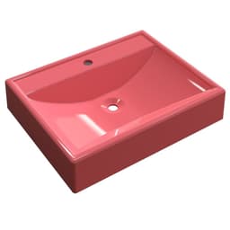 Cuba Pia de Apoio para Banheiro Retangular RT49 C08 Rosa - Mpozenato