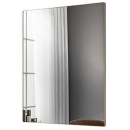 Espelho Decorativo Retangular Com Moldura Shine D09 Dourado - Mpozenato