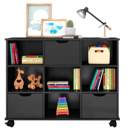 Nicho Organizador Multifuncional com Rodízios Toys Q01 3 Gavetas Preto - Mpozenato