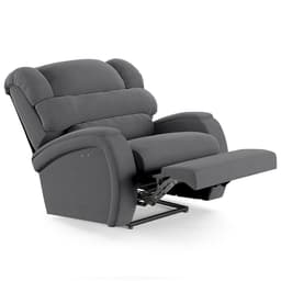 Poltrona do Papai Reclinável Kalie Power Touch FH9 Veludo Cinza - Mpozenato