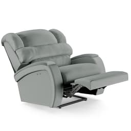 Poltrona do Papai Reclinável Kalie Power Touch USB FH9 PU Cinza - Mpozenato