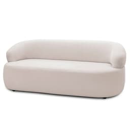 Sofá 2 Lugares Living Orgânico Sala de Estar 140cm Conka F05 Veludo Bege - Mpozenato