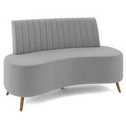 Sofá 2 Lugares para Sala Living 160cm Pés Palito Tamar Z08 Veludo Cinza - Mpozenato