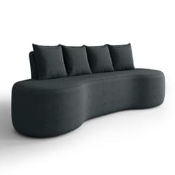 Sofá 3 Lugares 210cm Orgânico Viana B10 Bouclê Grafite - Mpozenato