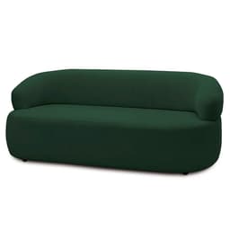 Sofá 3 Lugares Living Orgânico Sala de Estar 170cm Conka F05 Veludo Verde - Mpozenato