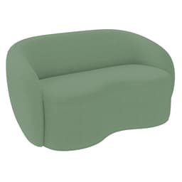 Sofá 3 Lugares Living Orgânico Sala de Estar 180cm Garbin K04 Bouclê Verde - Mpozenato
