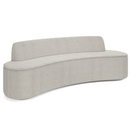 Sofá 4 Lugares para Sala de Estar Living 260cm Koane D06 Bouclê Creme - Mpozenato