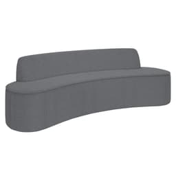 Sofá 5 Lugares para Sala de Estar Living 280cm Koane D06 Bouclê Cinza - Mpozenato