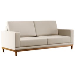 Sofá Living 145cm 2 Lugares Kayrós D05 Linho Bege - Mpozenato