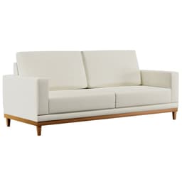 Sofá Living 200cm 3 Lugares Kayrós D05 Linho Cru - Mpozenato