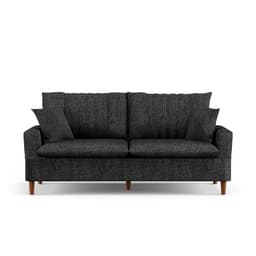 Sofá Living 3 Lugares 180cm com Almofadas Veras D05 Linho Grafite - Mpozenato