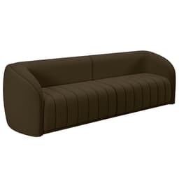 Sofá Living Decorativo 3 Lugares 292cm Meris M22 Veludo Marrom - Mpozenato