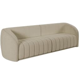 Sofá Living Decorativo 4 Lugares 332cm Meris M22 Bouclê Bege - Mpozenato