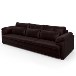 Sofá Retrátil 3 Lugares Para Sala 297cm Dijon Couro Bordô S07 - Mpozenato