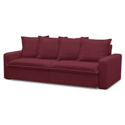 Sofá Retrátil Reclinável 3 Lugares 195cm Roma F05 Veludo Bordô - Mpozenato