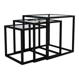 Conjunto de Mesa Lateral Trio Isabela Preta