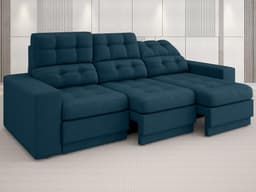 Sofá 3 Lugares Net Jobim Assento Retrátil e Reclinável Royal 2,05m (L)