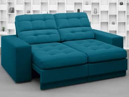 Sofá Jobim 1,70m Assento Retrátil e Reclinável Velosuede Royal - NETSOFAS
