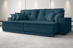Sofá Palermo 2,20m Retrátil e Reclinável Velosuede Royal - NETSOFAS