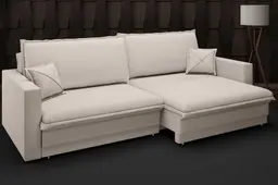 Sofá Tango 2,40m sem caixa, Retrátil e Reclinável Velosuede Bege - NETSOFAS