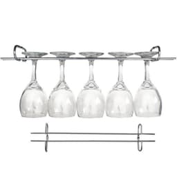 5 Suportes Para Taças Cromado Decoração Bar Vinho 25cm