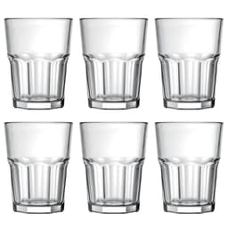 Jogo 6 Copos 200ml para Suco Água e Refrigerante Nadir Figueiredo em Vidro Transparente