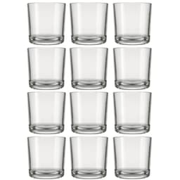 Jogo de 12 Copos de Vidro para Whisky Bar Rocks 265ml Nadir