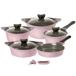 Conjunto de Panelas com Revestimento Cerâmico - Aeni - Neoflam - Cor Rosa - 5 Peças