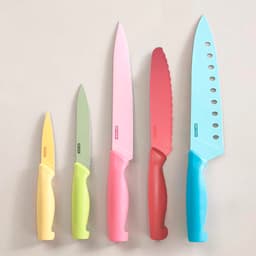 Jogo de Facas Regina Antiaderente Neoflam Colorido - 5 peças