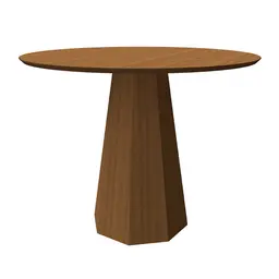 Mesa de Jantar Redonda Isis Imbuia 100 cm