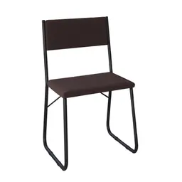 Conjunto com 2 Cadeiras Angra Marrom e Preto