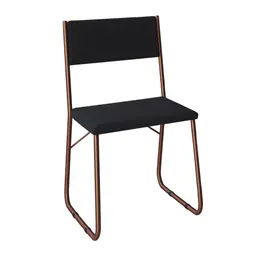 Conjunto com 2 Cadeiras Angra Preto e Cobre