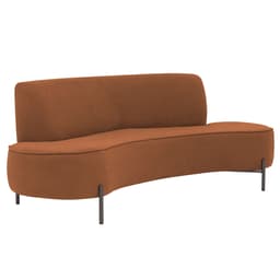 Sofá Orgânico 02 Lugares 150cm Argos Pés Titânio Linho Terracota - Nexta Casa