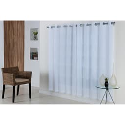 Cortina Voil Marselha Branca Niazitex 1,80m x 2,00m
