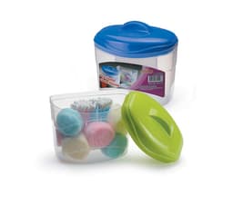 Porta Algodão E Cotonete Organizador Plastico 9x13x13Cm