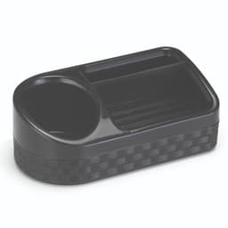 Porta Detergente Plástico Rattan com Base Preto 10,5x19,5x7cm