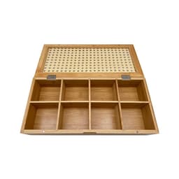 Caixa Decorativa com Palhinha 8 Nichos Oikos Natural
