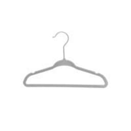 Kit com 10 Cabides Infantis Toqzinho Veludo Cinza