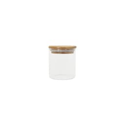 Pote de Vidro com Tampa de Bambu Oikos 200ml Natural