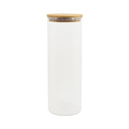Pote de Vidro com Tampa de Bambu Oikos 2L Natural