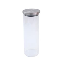 Pote de Vidro com Tampa de Inox Oikos 1,7L Natural