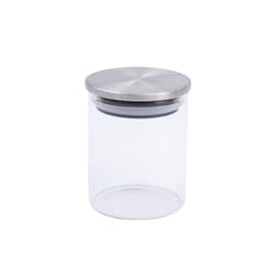 Pote de Vidro com Tampa de Inox Oikos 210ml Natural