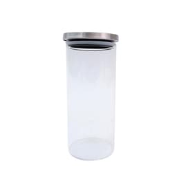 Pote de Vidro com Tampa de Inox Oikos 950ml Natural