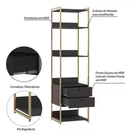 Closet Estante Industrial Modulo 03