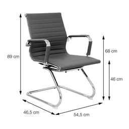 Cadeira de Escritório Interlocutor Eames Esteirinha II Branca