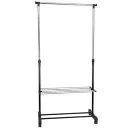 Arara Sapateira Regulável 80 a 155cm Ordene Expositor Calçados Closet Rodinhas My Closet