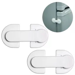 Kit 2 Trava Porta de Geladeira Adesiva Bebê Ordene Freezer S